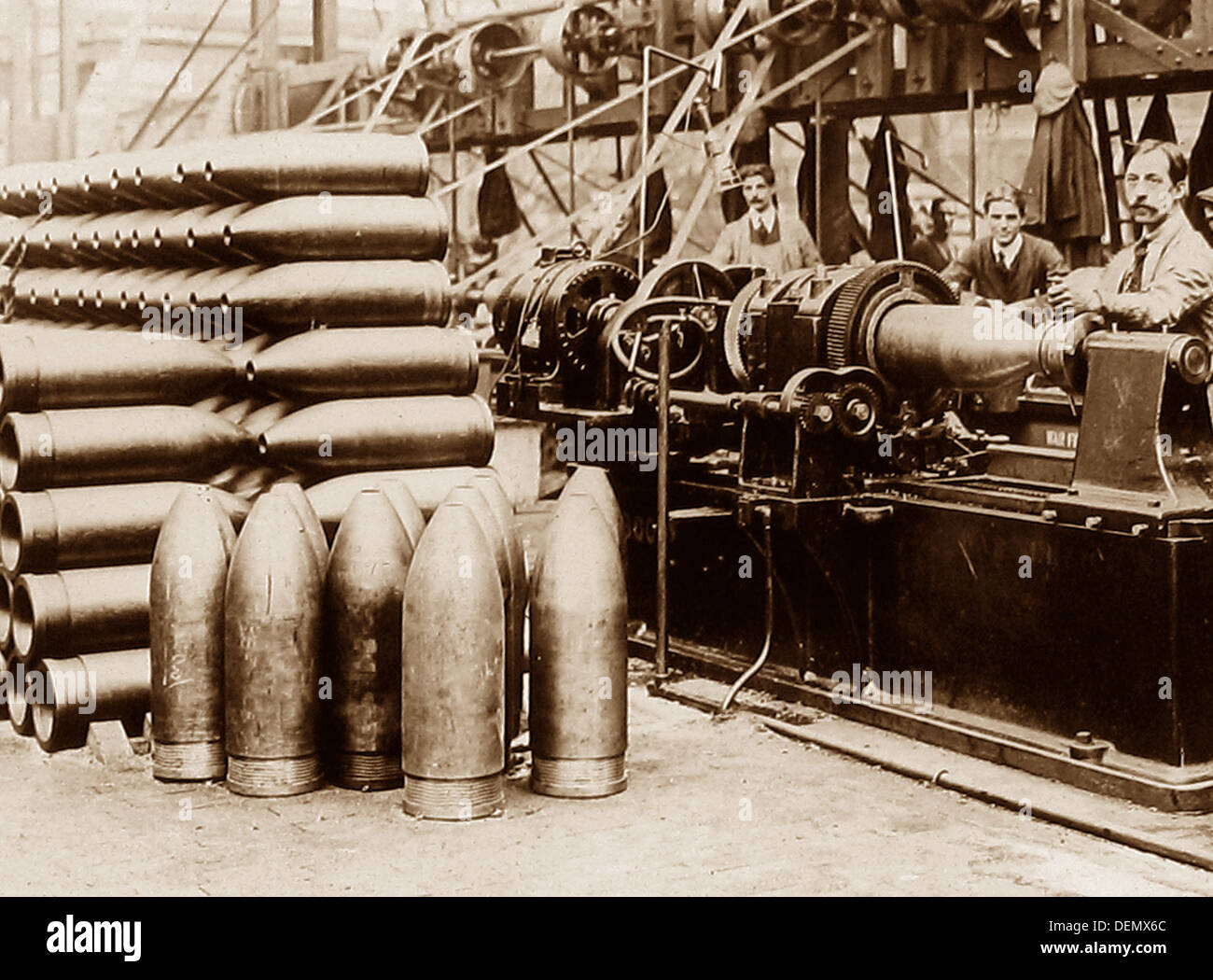 Britische Munitionsfabrik während WW1 Stockfoto