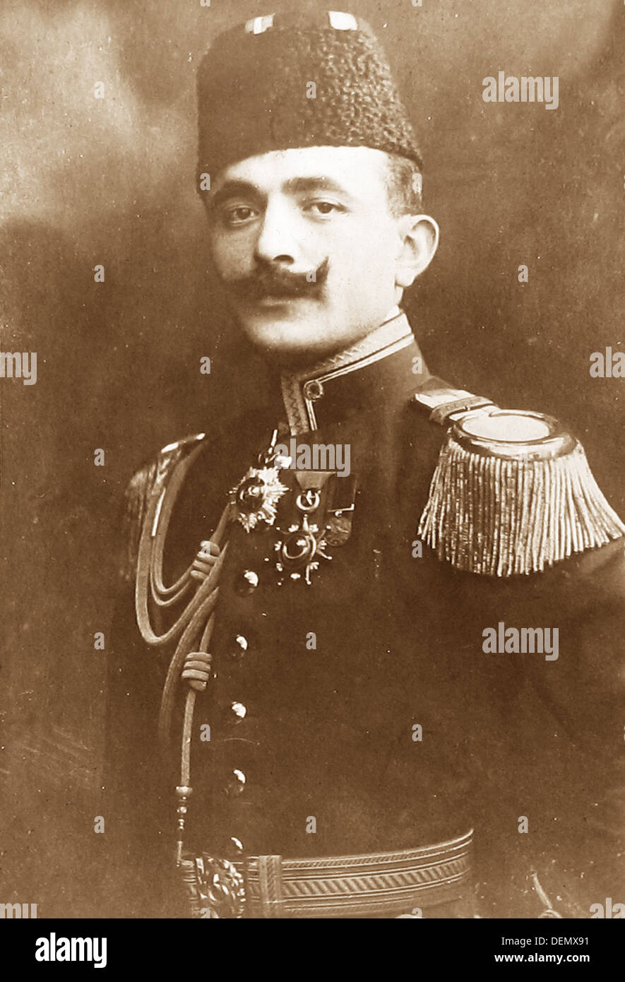 Enver Pascha während WW1 Stockfoto