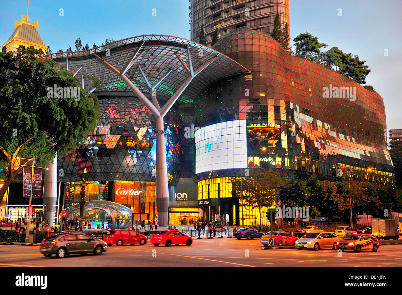 Singapur Orchard Road - ION Orchard Stockfoto