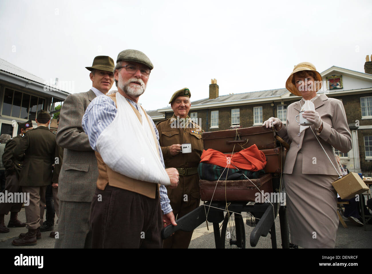 Chatham, UK. 21. September 2013. Gruß an die 40 - Großbritanniens 1940er Heimatfront Veranstaltung im Historic Dockyard Chatham. Stockfoto