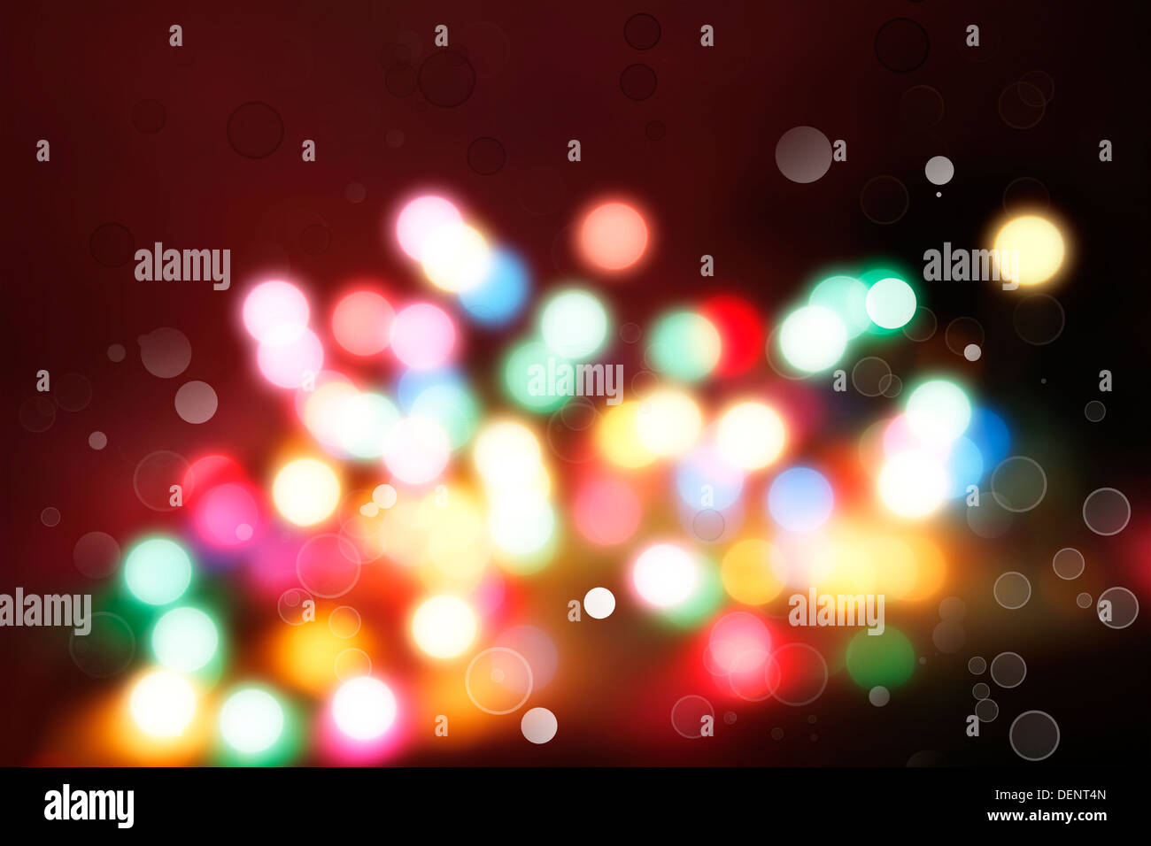 Leuchtende Lichtkreise abstrakten Hintergrund Stockfoto
