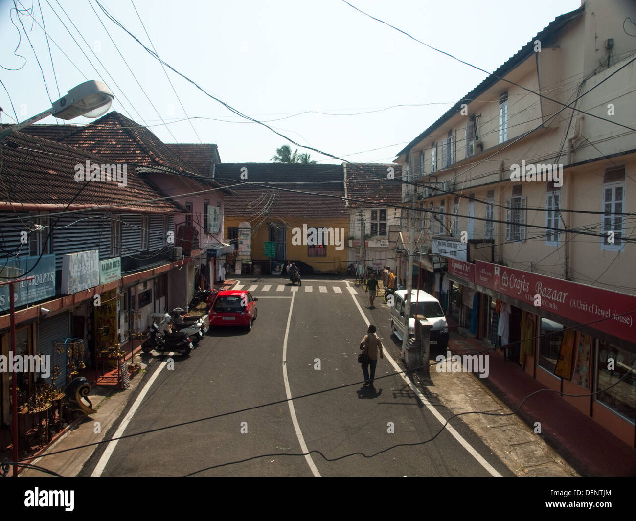 Jew Town Straßen Fort Cochin Kerala Indien Stockfoto