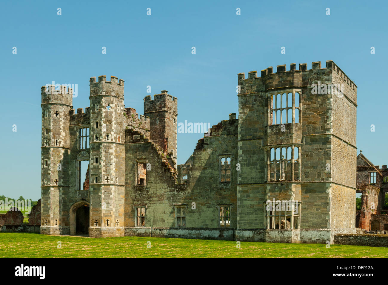 Ruinen von Cowdray House, Midhurst, West Sussex, England Stockfoto