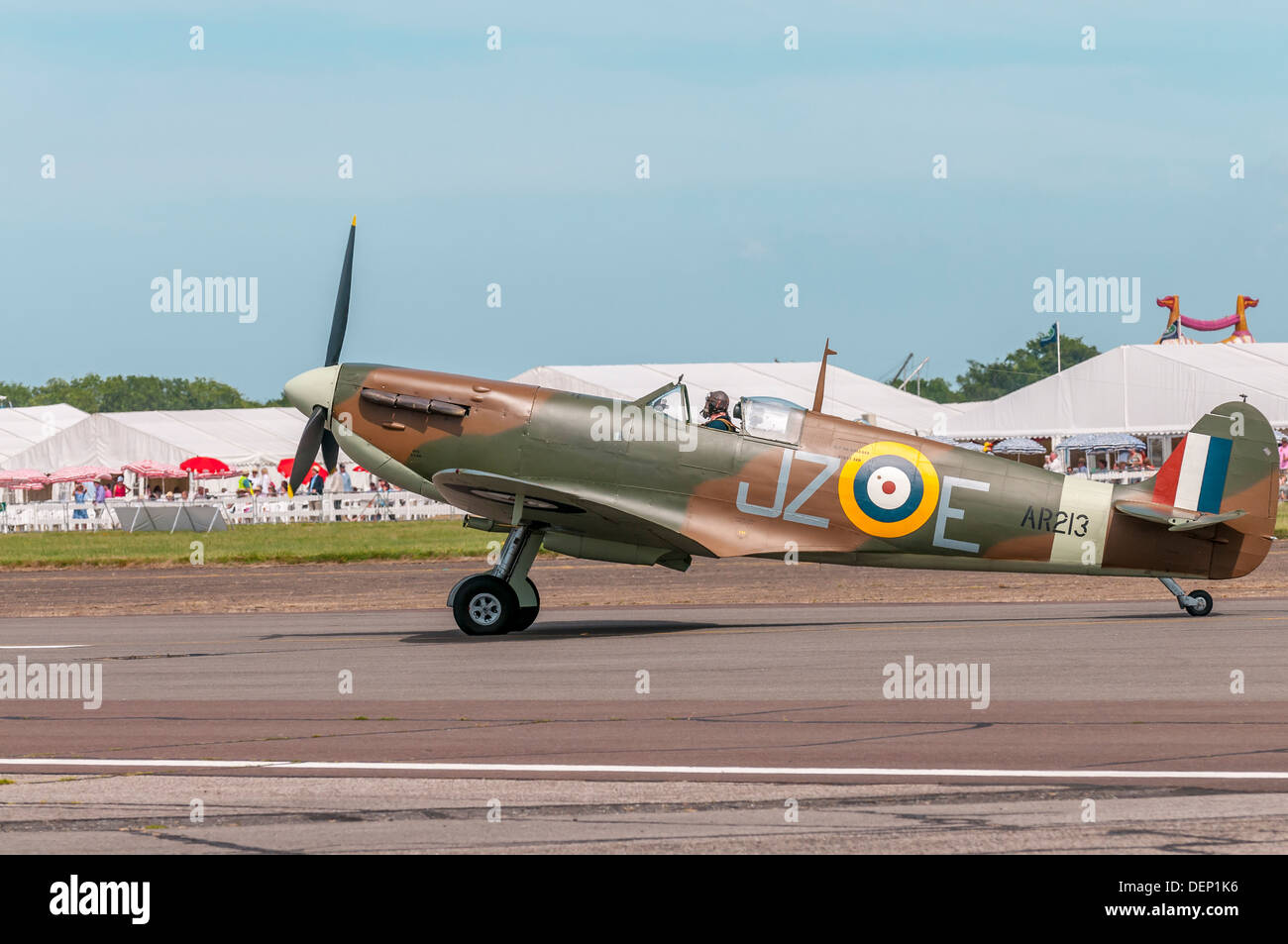 Spitfire, Biggin Hill Airshow; Biggin Hill; Kent; England; VEREINIGTES KÖNIGREICH; Europa; Stockfoto