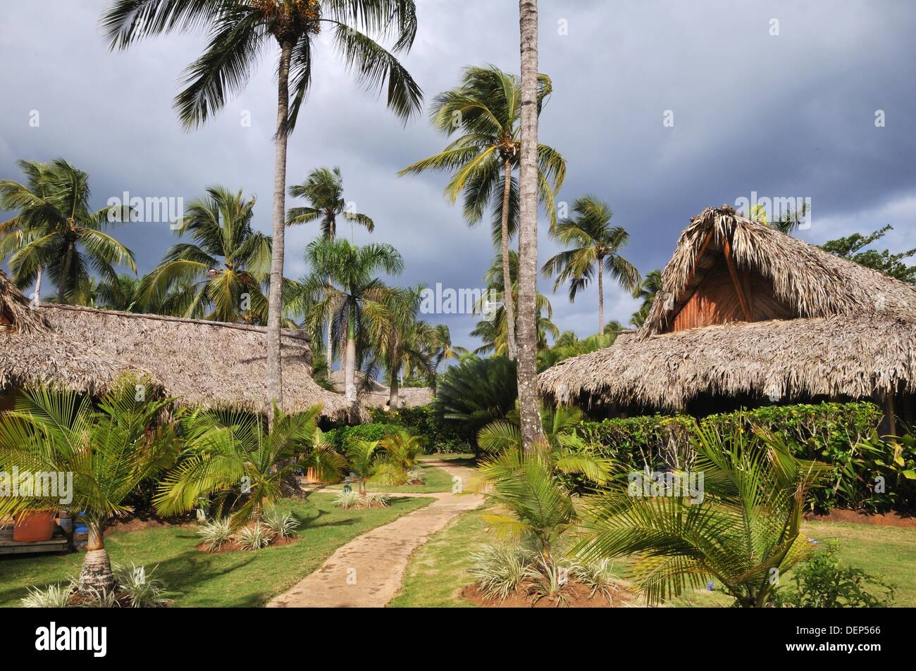 Playa Bonita und Hotel Bahia Las Ballenas, Las Terrenas, Samana, Dominikanische  Republik Stockfotografie - Alamy