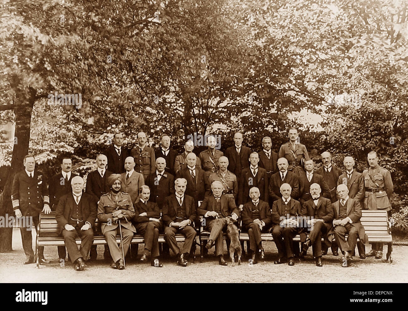 Die kaiserlichen Kriegsrat während WW1 Stockfoto
