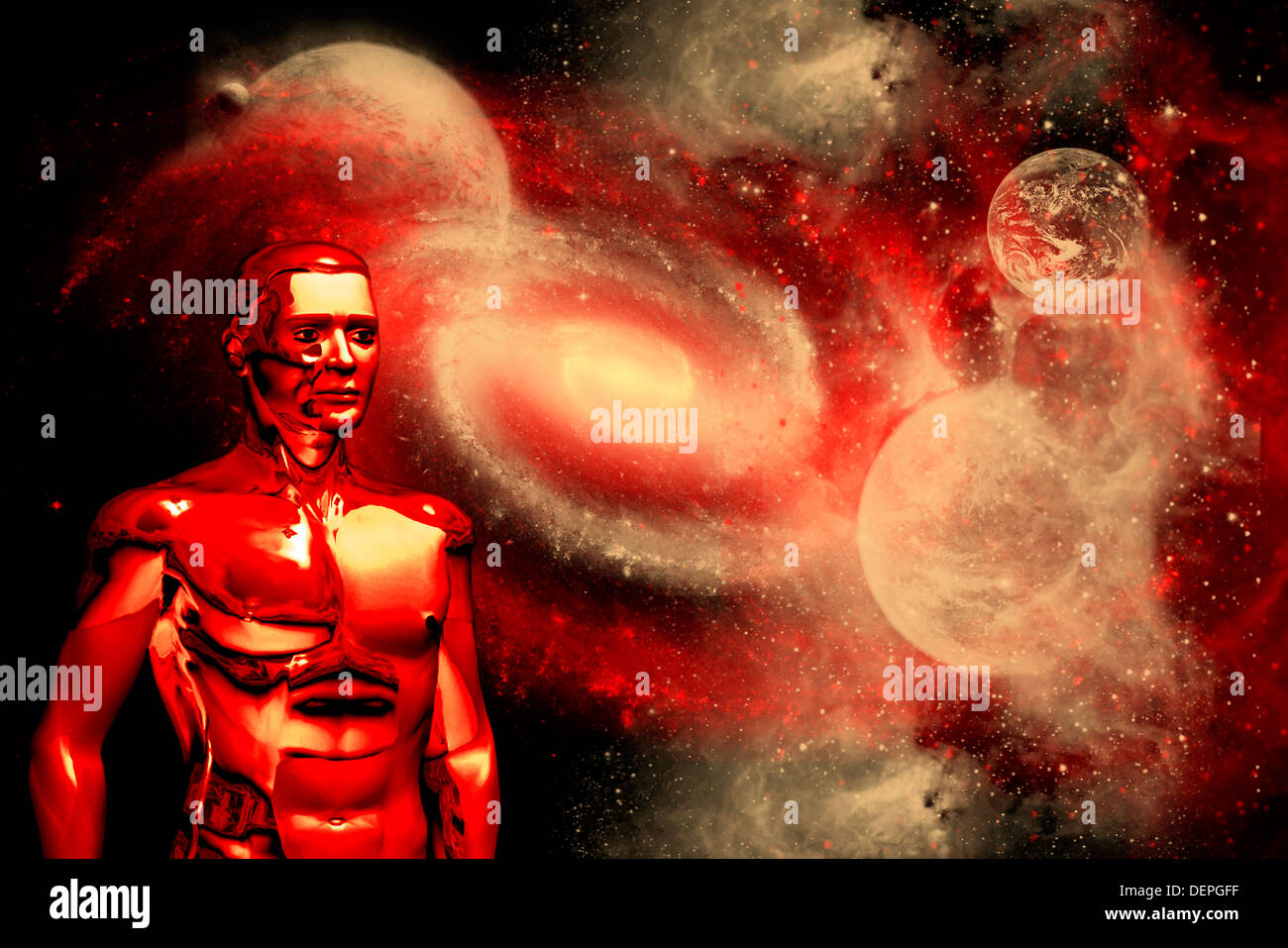 Cybernaut. Stockfoto