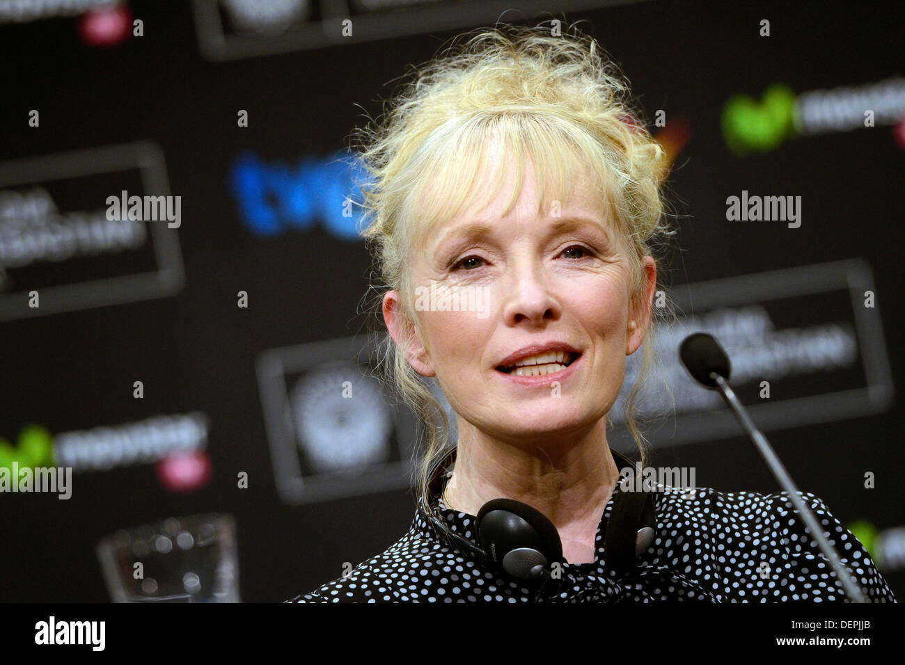 San Sebastian, Spanien. 22. September 2013. Lindsay Duncan "Le Week-End" auf der Pressekonferenz auf der 61. Internationalen Filmfestspiele von San Sebastian am 21. September 2013 Credit: Dpa picture-Alliance/Alamy Live News Stockfoto