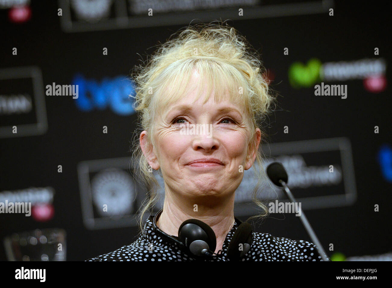 San Sebastian, Spanien. 22. September 2013. Lindsay Duncan "Le Week-End" auf der Pressekonferenz auf der 61. Internationalen Filmfestspiele von San Sebastian am 21. September 2013 Credit: Dpa picture-Alliance/Alamy Live News Stockfoto