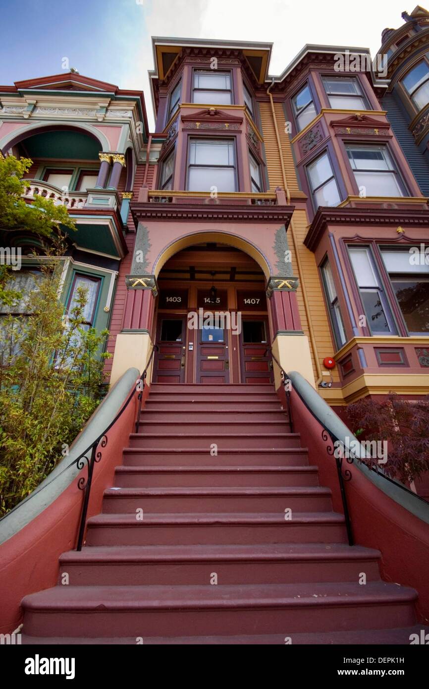Olld Haus in San Francisco Stockfoto