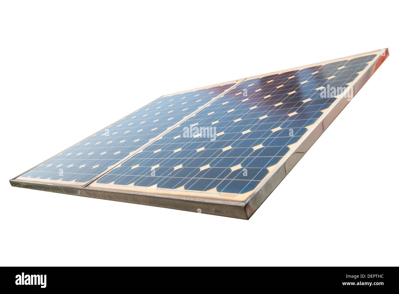 Kraftwerk mit erneuerbarer Solarenergie Stockfoto
