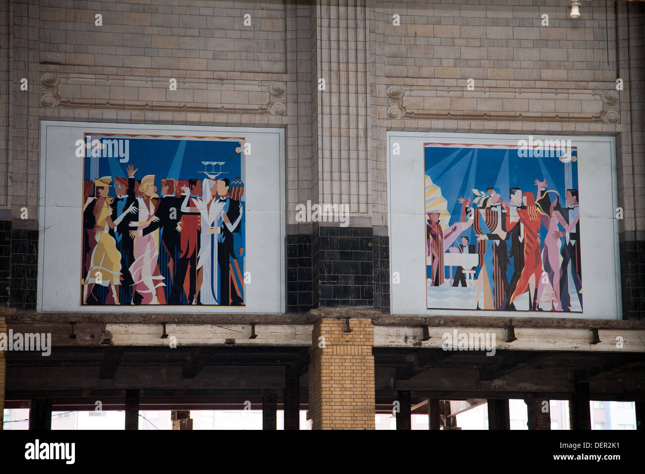 Battersea Power Station, London, England, zugänglich während des Wochenendes der offenen Tür 2013, zum letzten Mal, bevor er für die Öffentlichkeit Stockfoto