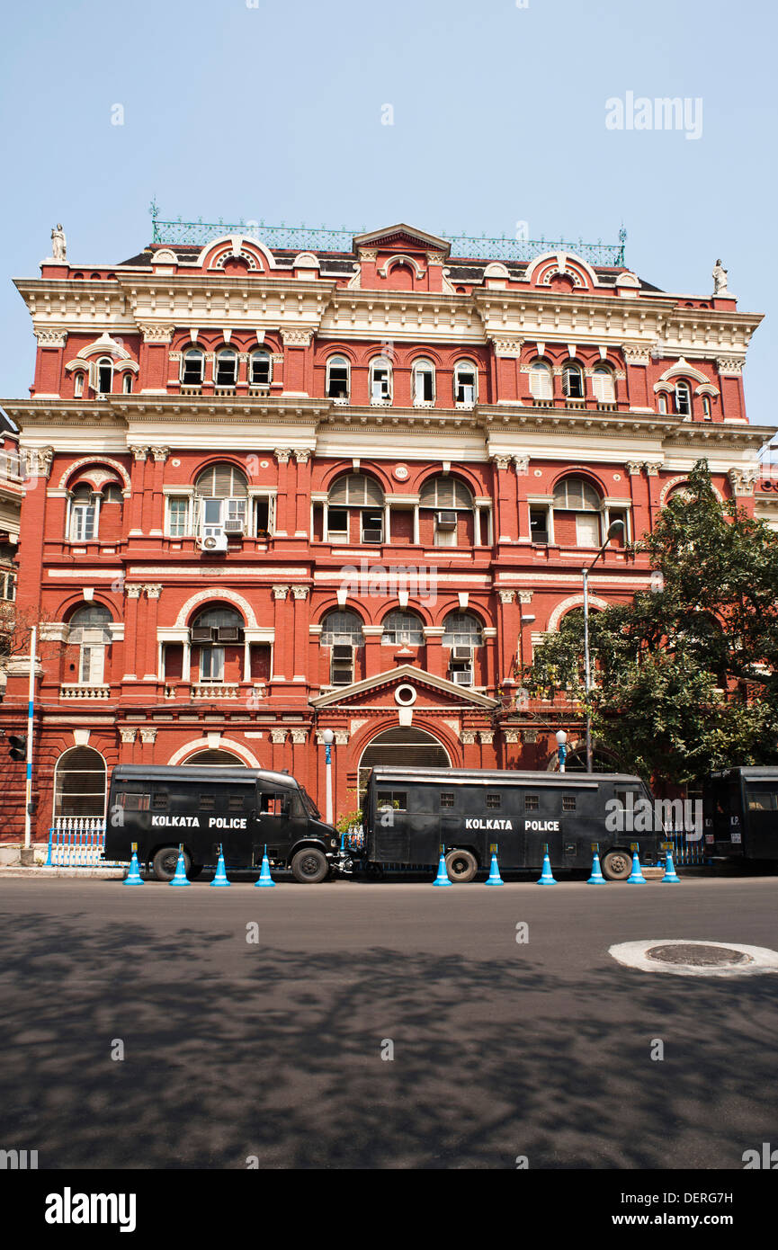 Fassade einer Regierung Gebäude, Schriftsteller, Kolkata, Westbengalen, Indien Stockfoto