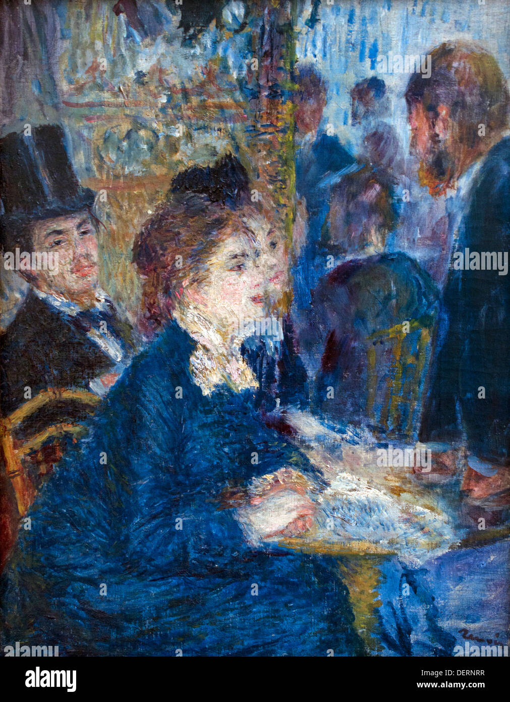 Im Café 1877 Pierre Auguste Renoir 1841-1919 französischen Impressionisten Frankreichs Stockfoto