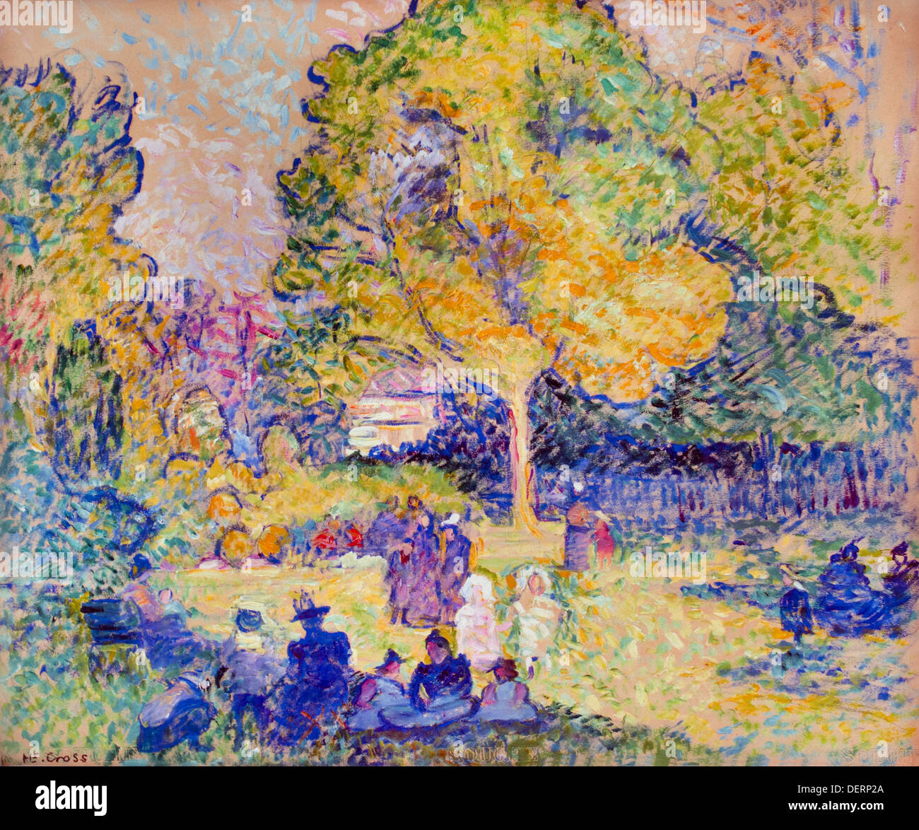 Le Ranelagh - Park mit Figuren 1899 Henri Edmond Cross 1856-1910 Frankreich Französisch Stockfoto