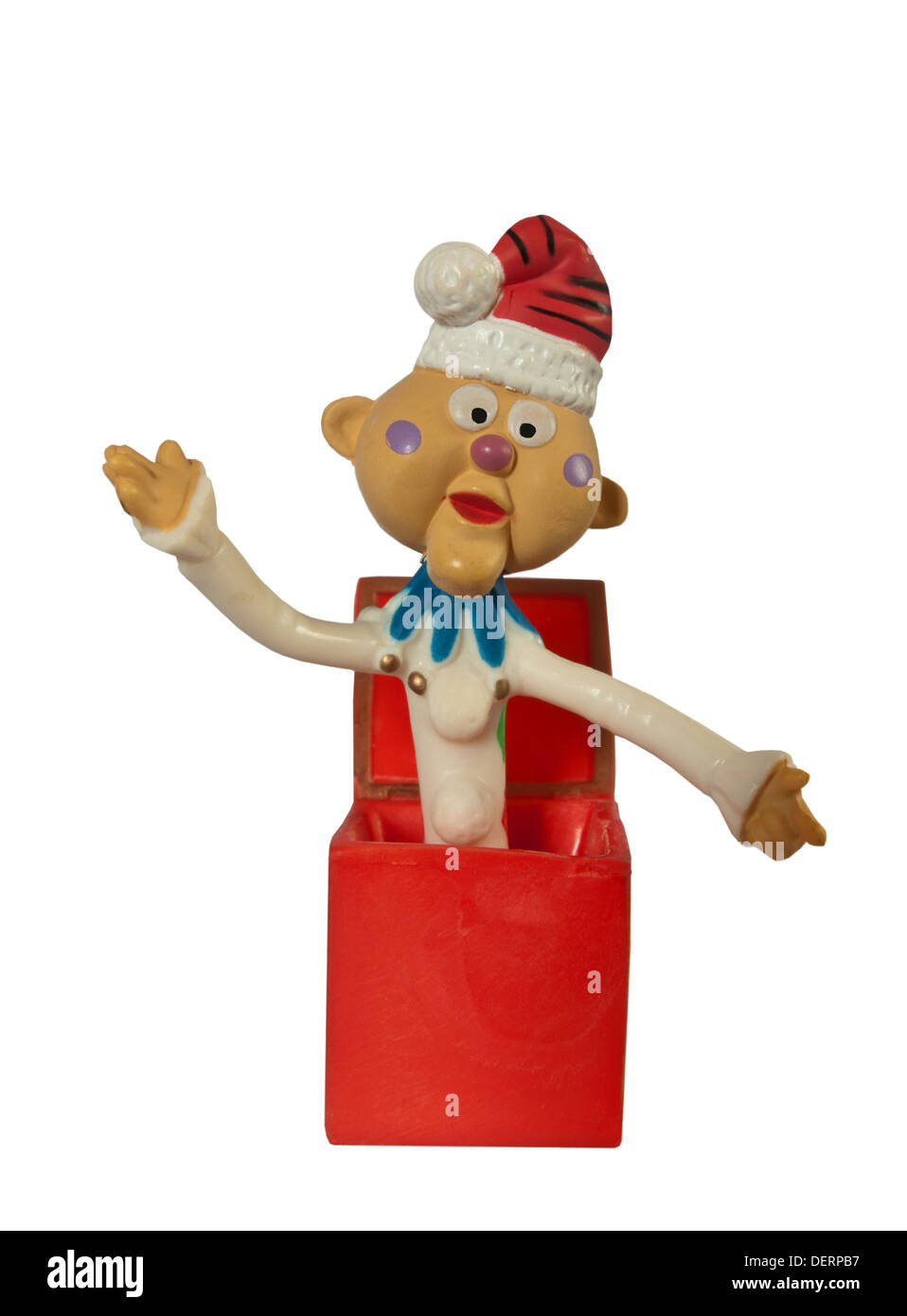 Charlie im Feld, eine Figur aus der klassischen Animationsfilm Rudolph das rote Nase Rentier, isoliert auf weiss Stockfoto