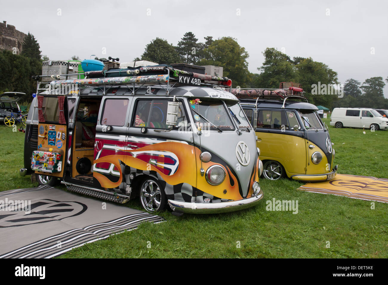 VW Festival 2013 an der Berkeley Castle Wiese Gloucestershire in England Stockfoto