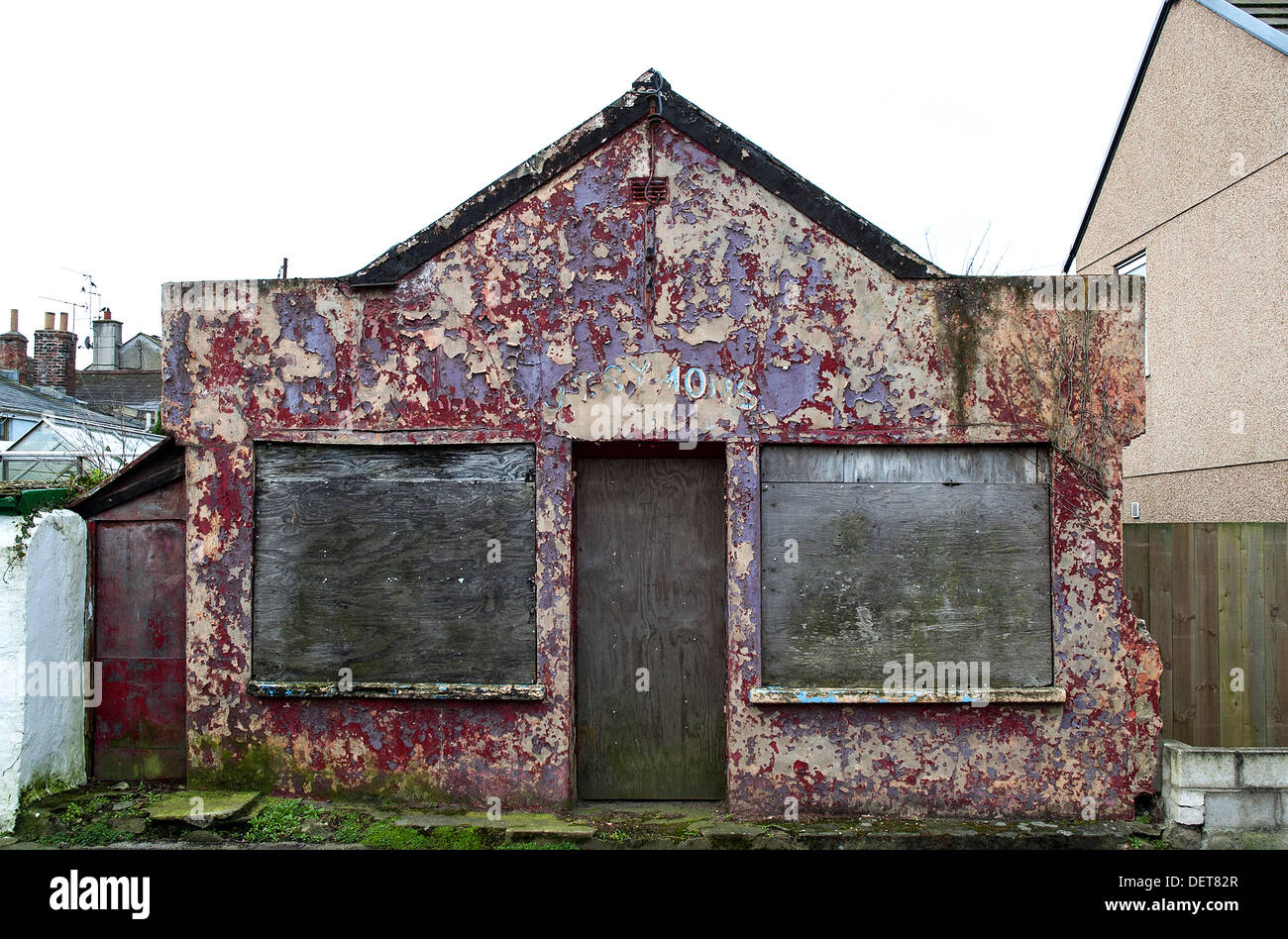 ein altes Schloss Dorfladen in cornwall Stockfoto