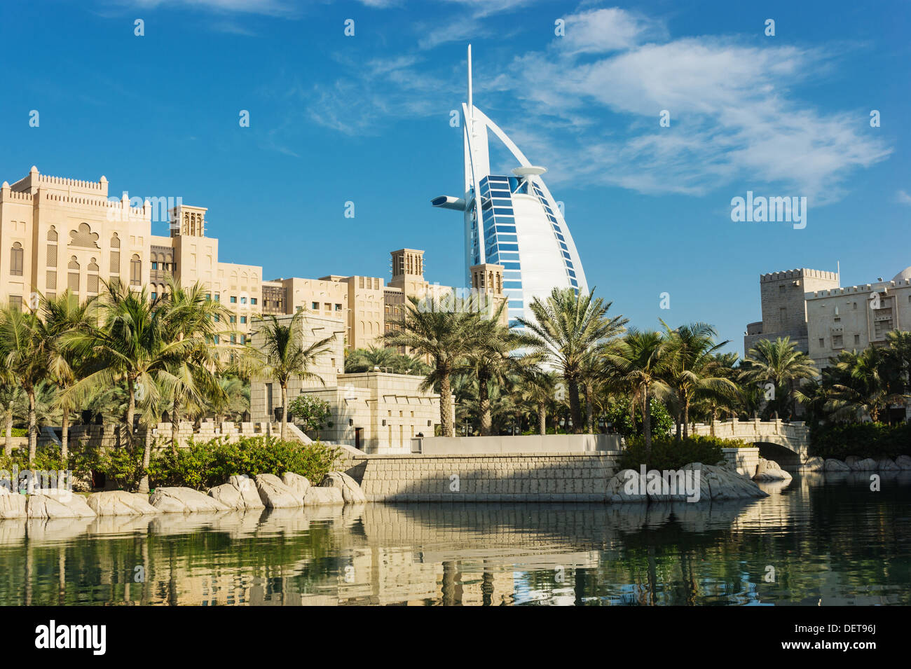 VEREINIGTEN ARABISCHEN EMIRATEN. Madinat Jumeirah - luxuriöse 5-Sterne-hotel Stockfoto