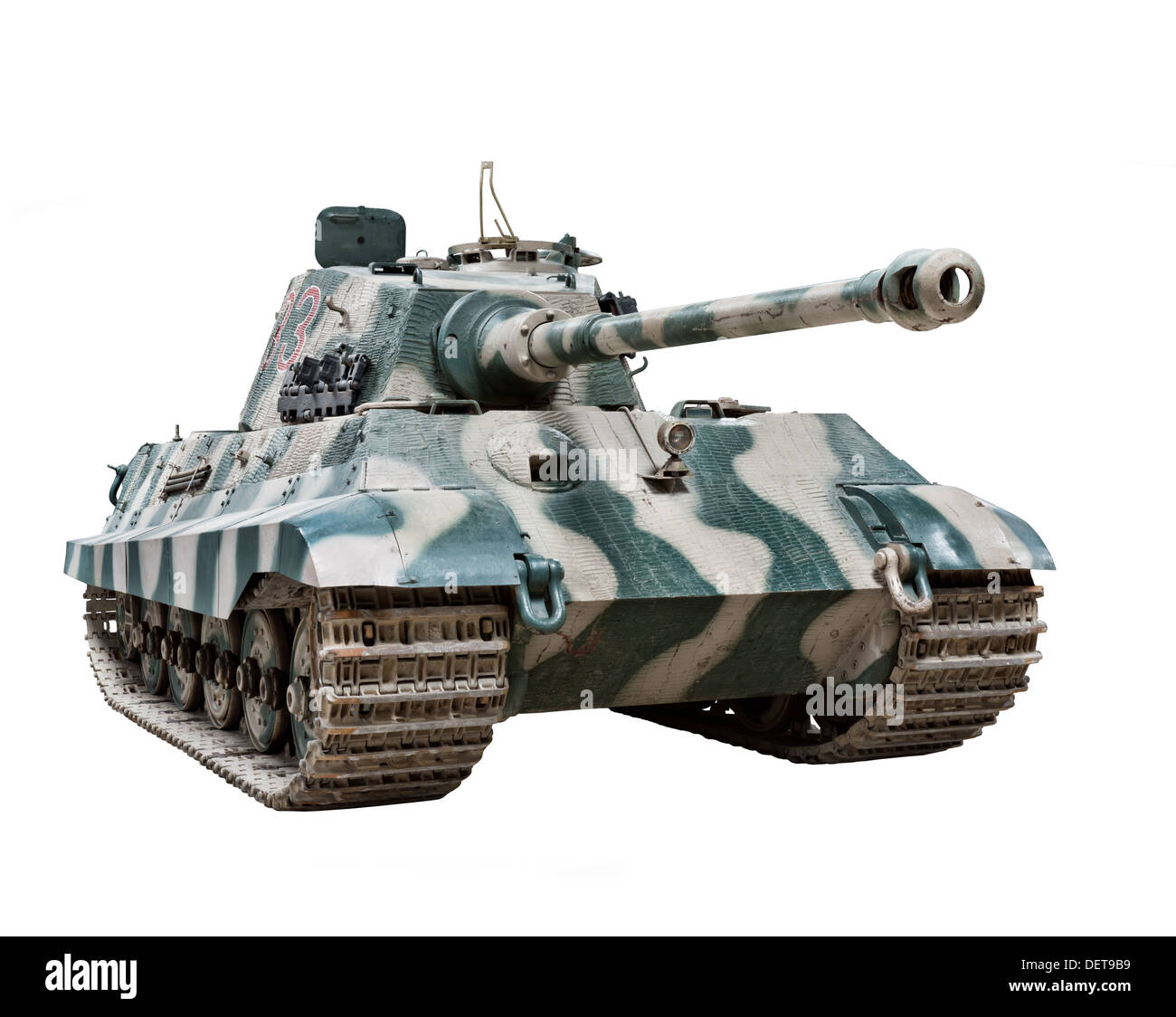 Ein "König" Tiger II (Sd.Kfz.182) Tank benutzt durch Nazi-Wehrmacht gegen Ende des 2. Weltkrieges Stockfoto