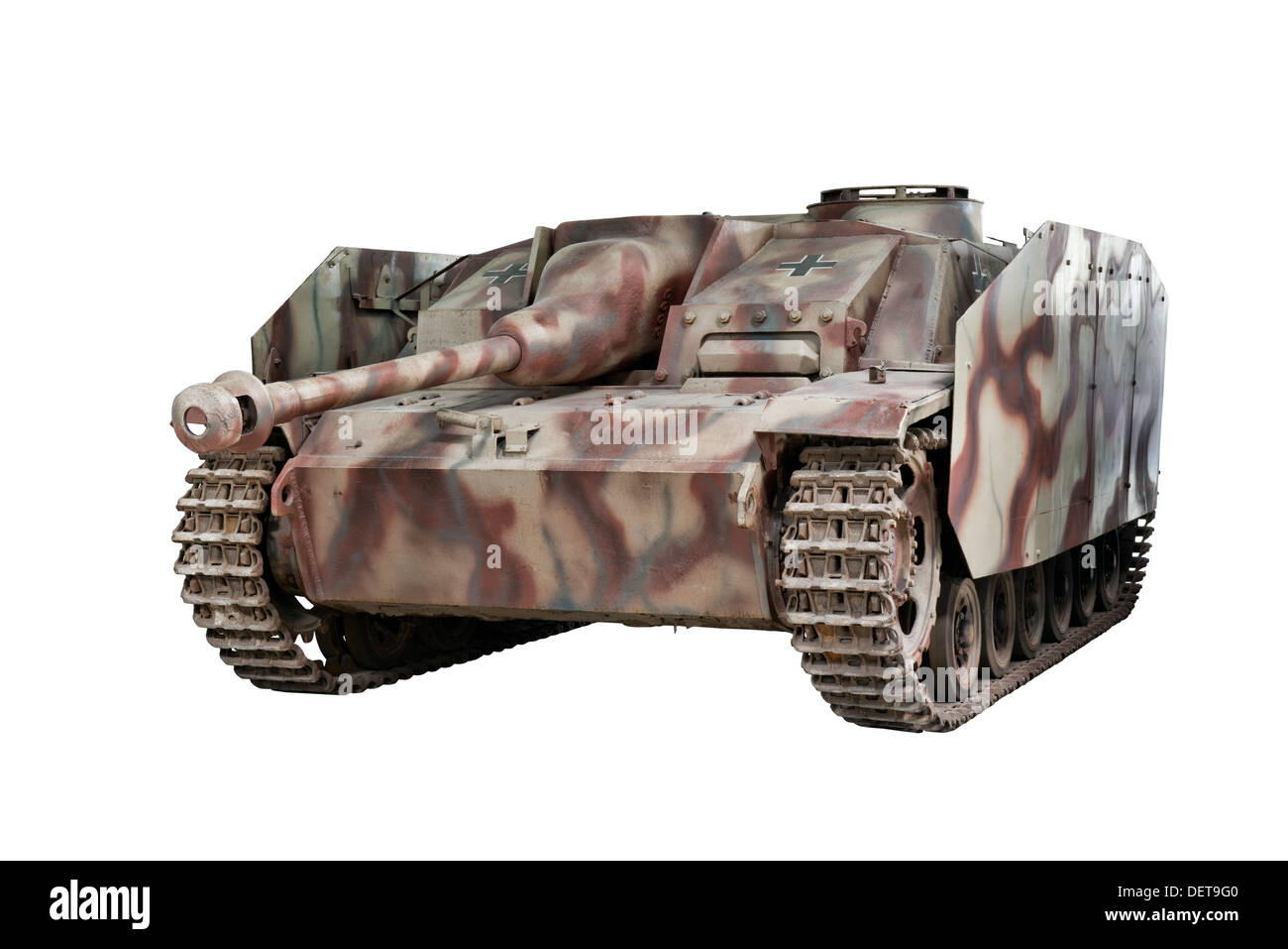 Eine 75 mm Stumgeschutz (Sd.Kfz.142) selbstfahrende schließen unterstützen & Anti tank Gun. Verwendet durch die Nazi-Wehrmacht während des 2. Weltkrieges Stockfoto