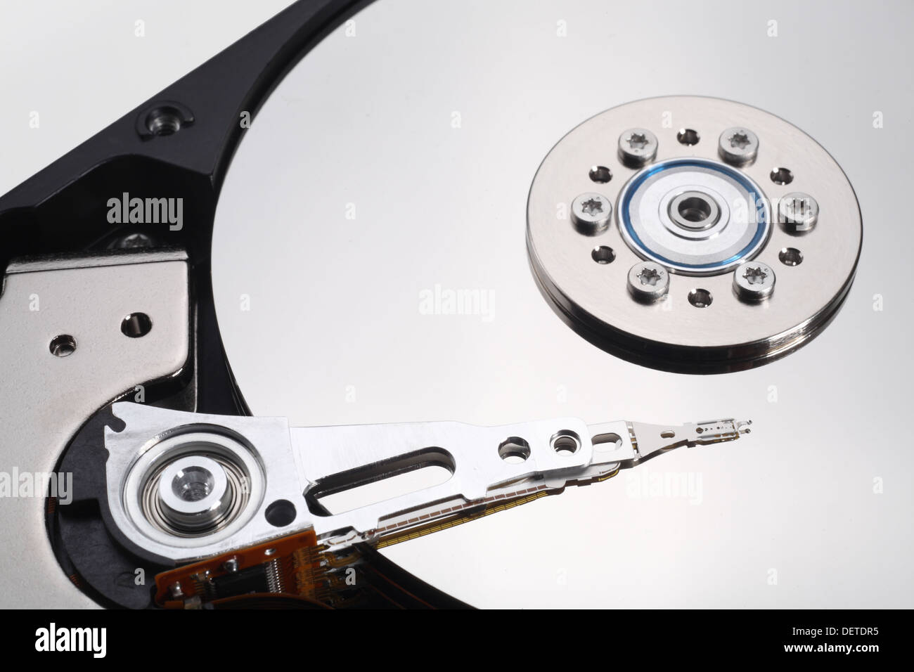 Computer hard drive close up Stockfoto