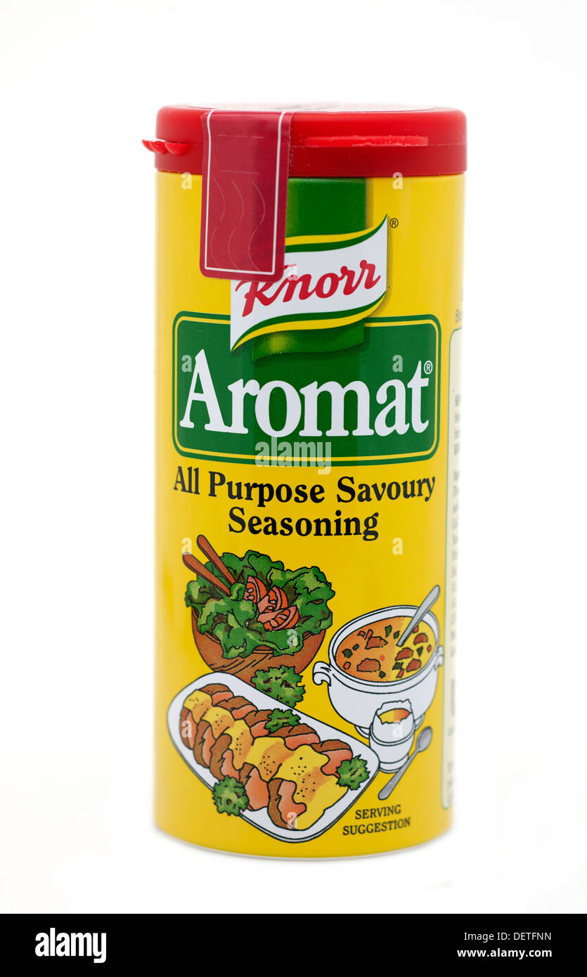 Knorr Aromat Allzweck-pikante Würze Stockfoto
