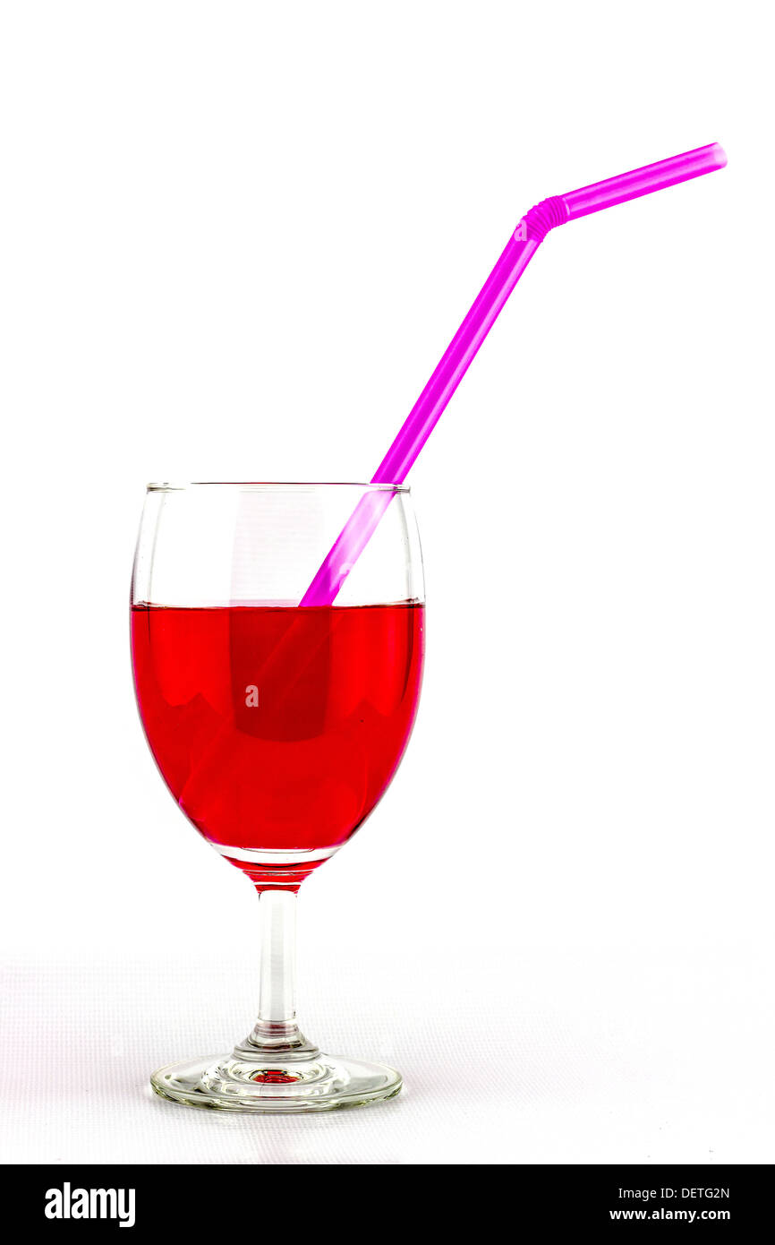 Das rote Glas-necta Stockfoto