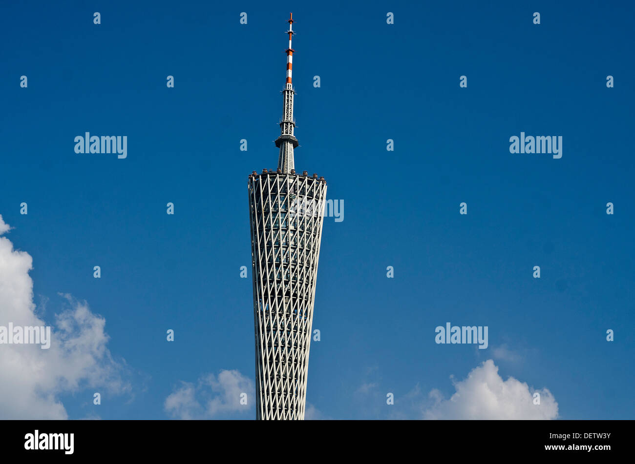 Canton Tower, früher bekannt als Guangzhou TV astronomische und Aussichtsturm, Guangzhou, China Stockfoto