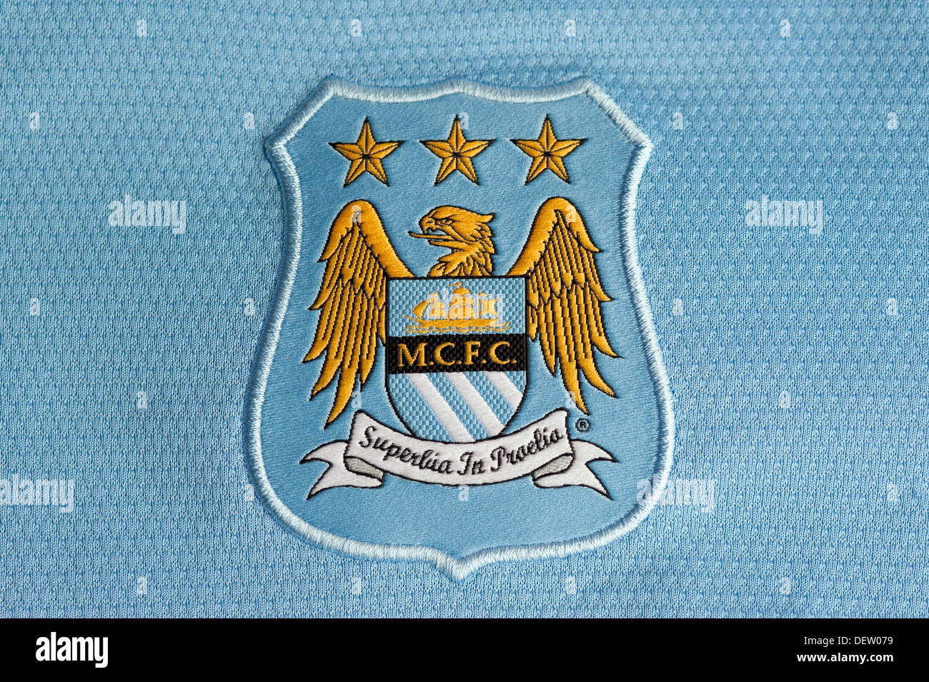 Manchester City FC Vereinswappen Stockfoto