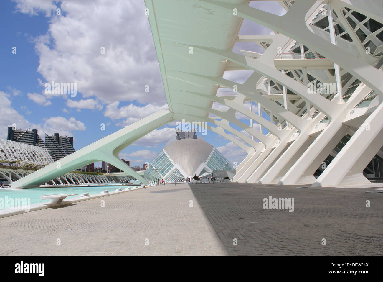 Museo de Las Ciencias Príncipe Felipe Wissenschaftsmuseum in der Stadt der Künste und Wissenschaften, Valencia Stockfoto Museo de Las Ciencias Príncipe Felipe Wissenschaftsmuseum in der Stadt der Künste und Wissenschaften, Valencia Stockfoto