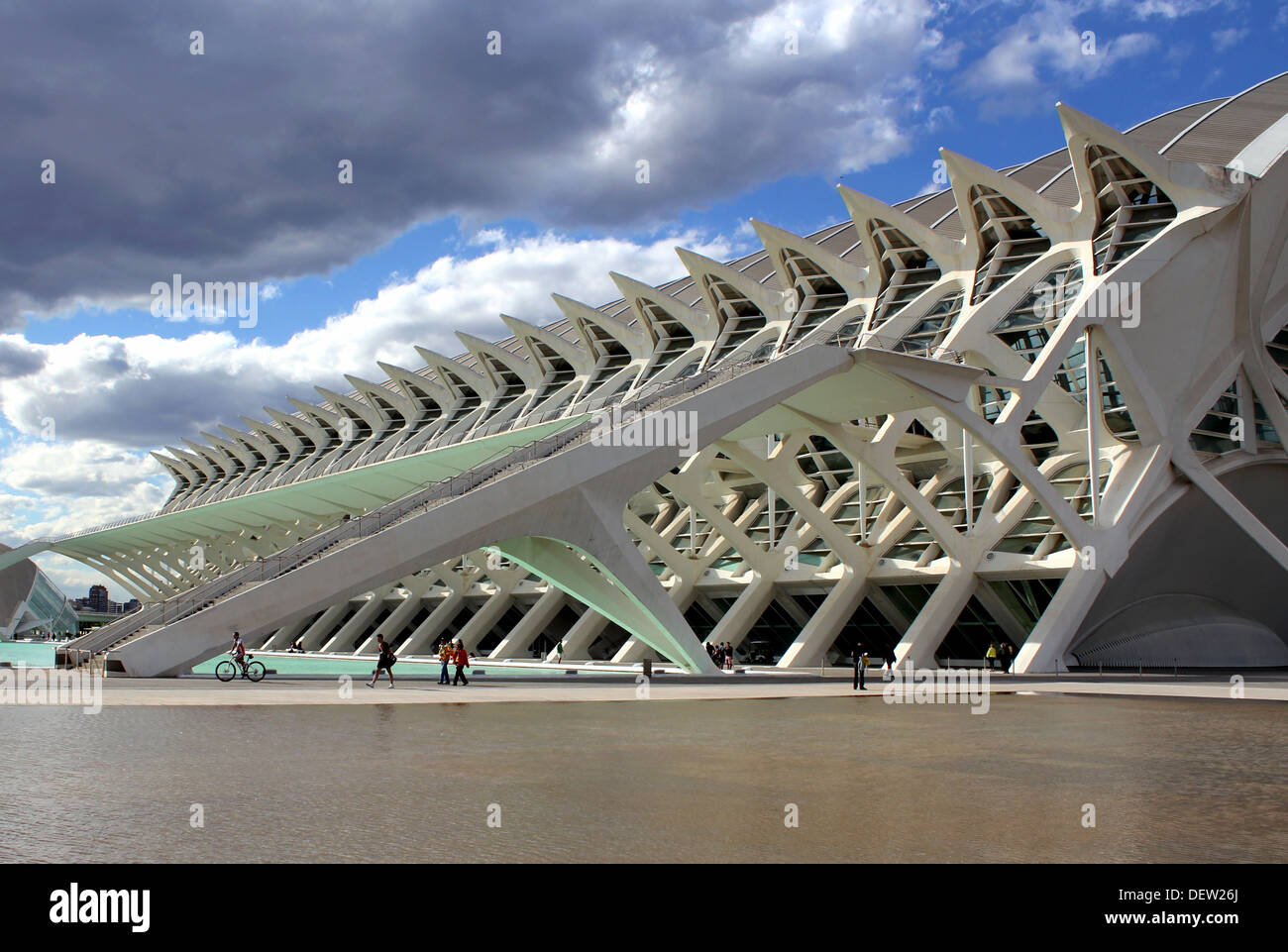Museo de Las Ciencias Príncipe Felipe Wissenschaftsmuseum in der Stadt der Künste und Wissenschaften, Valencia Stockfoto Museo de Las Ciencias Príncipe Felipe Wissenschaftsmuseum in der Stadt der Künste und Wissenschaften, Valencia Stockfoto