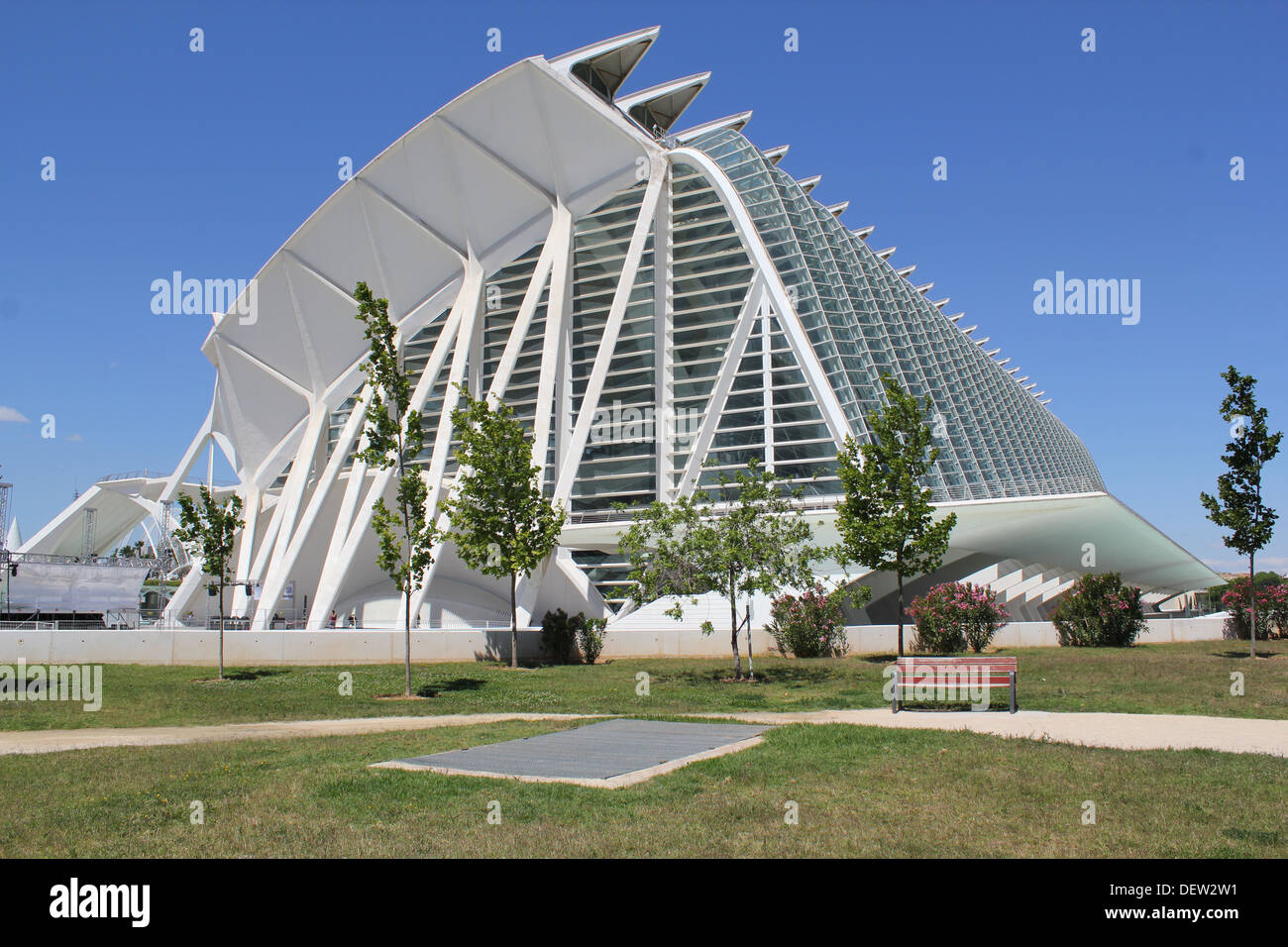 Museo de Las Ciencias Príncipe Felipe Wissenschaftsmuseum in der Stadt der Künste und Wissenschaften, Valencia Stockfoto Museo de Las Ciencias Príncipe Felipe Wissenschaftsmuseum in der Stadt der Künste und Wissenschaften, Valencia Stockfoto
