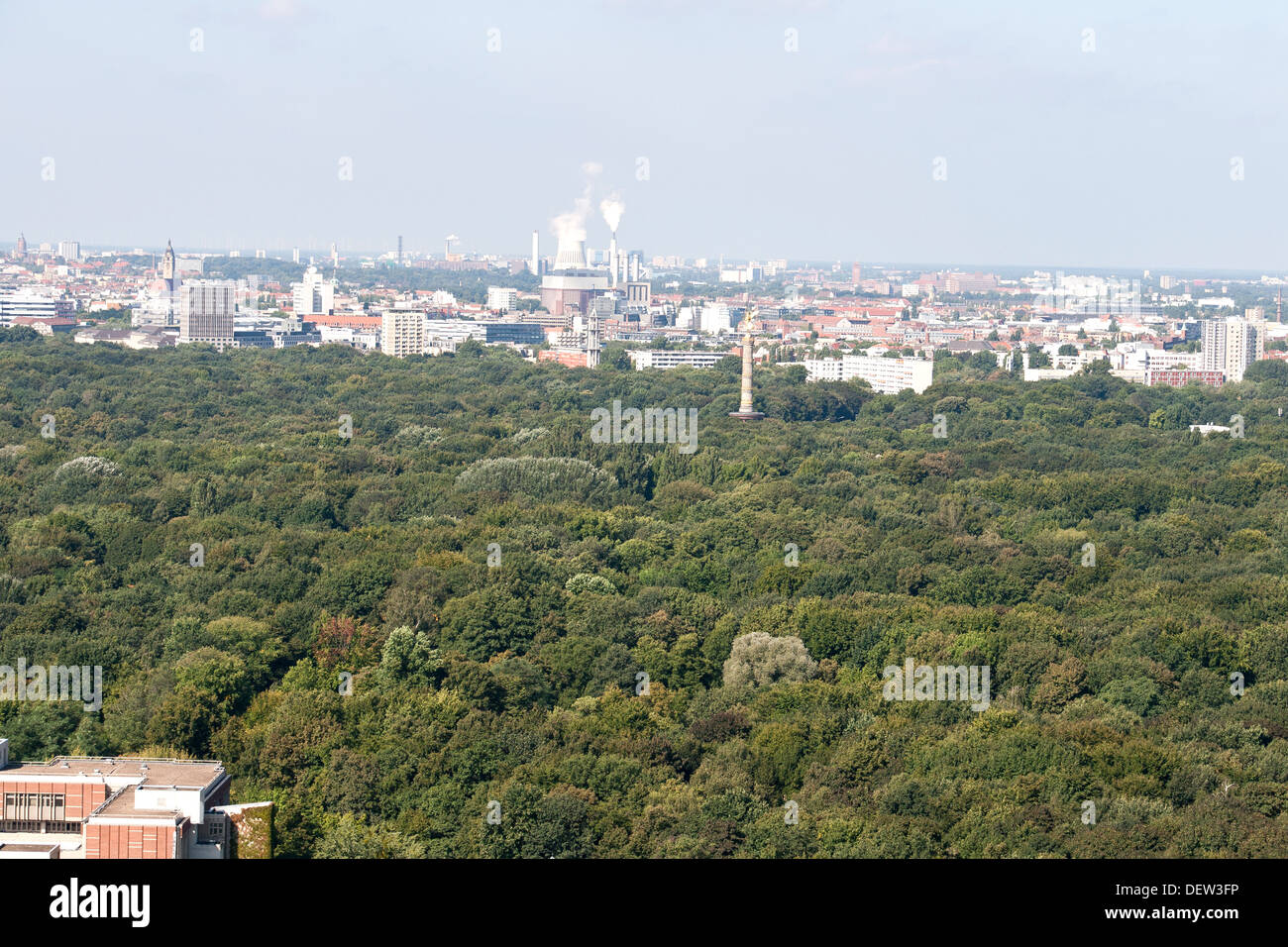 Blick vom Panoramapunkt Potsdamer Platz über Berliner Stadtbild Stockfoto