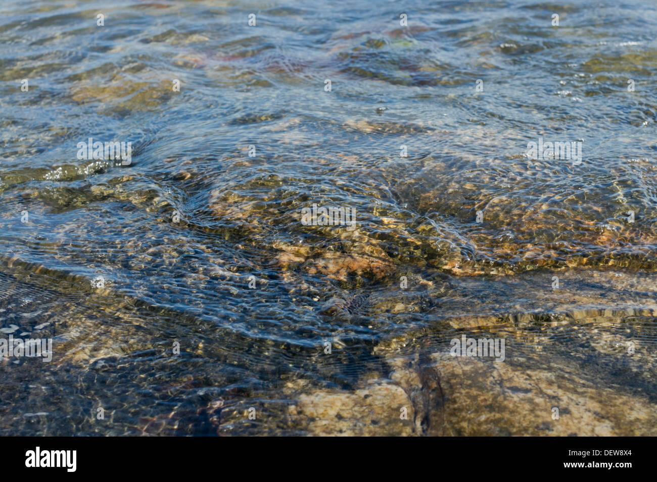 Ostsee und Granitfelsen Stockfoto