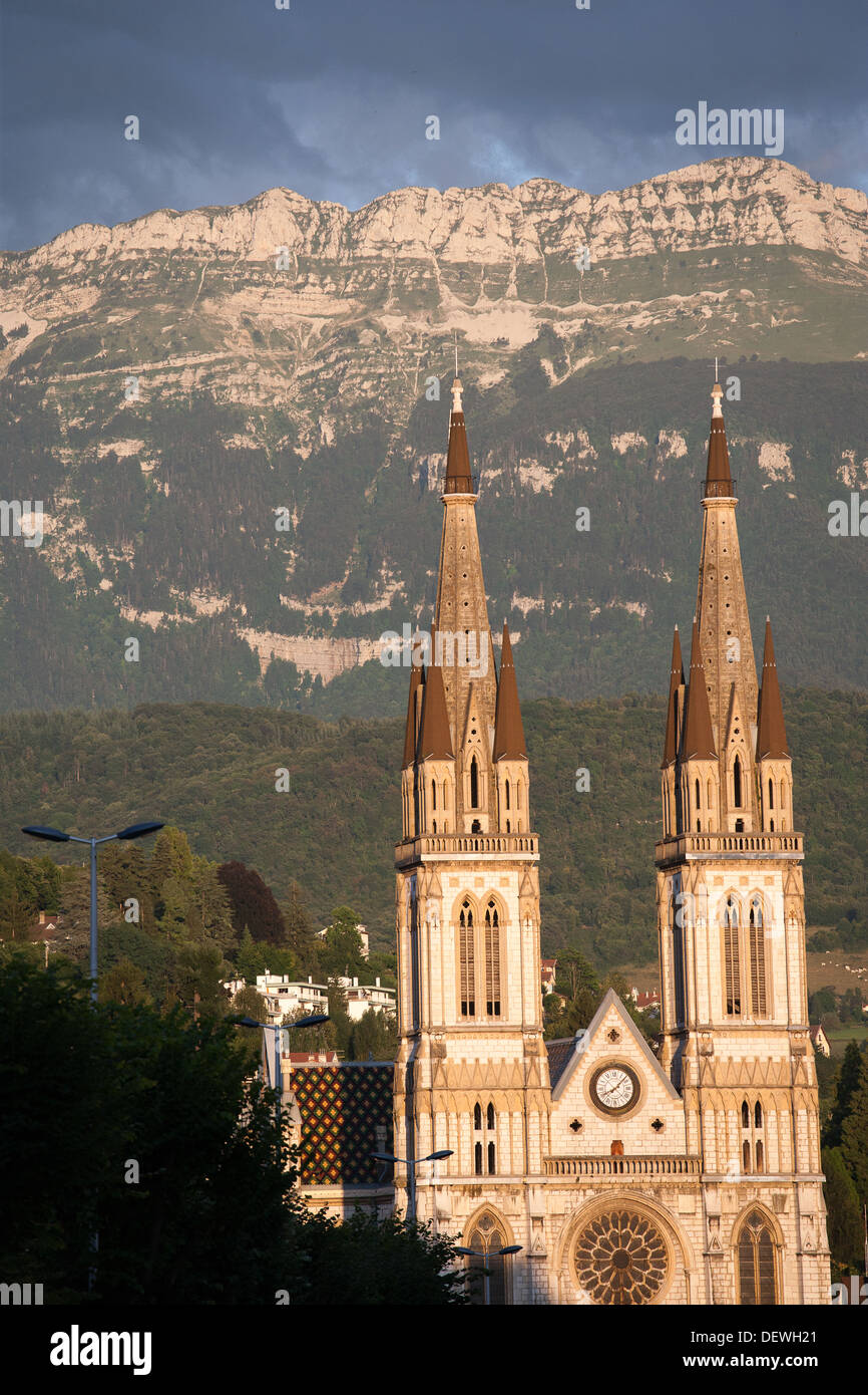 Voiron Saint Bruno Kathedrale Isere Rhone Alpen Alpes Frankreich Stockfoto