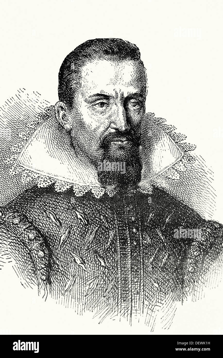 Kepler, Johannes (15711630). Deutscher Astronom. Alte Abbildung. (El