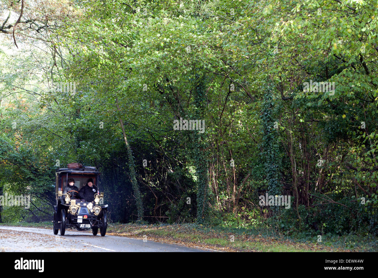 Veteran von London nach Brighton Automobil (Auto) 2012 laufen. Stockfoto