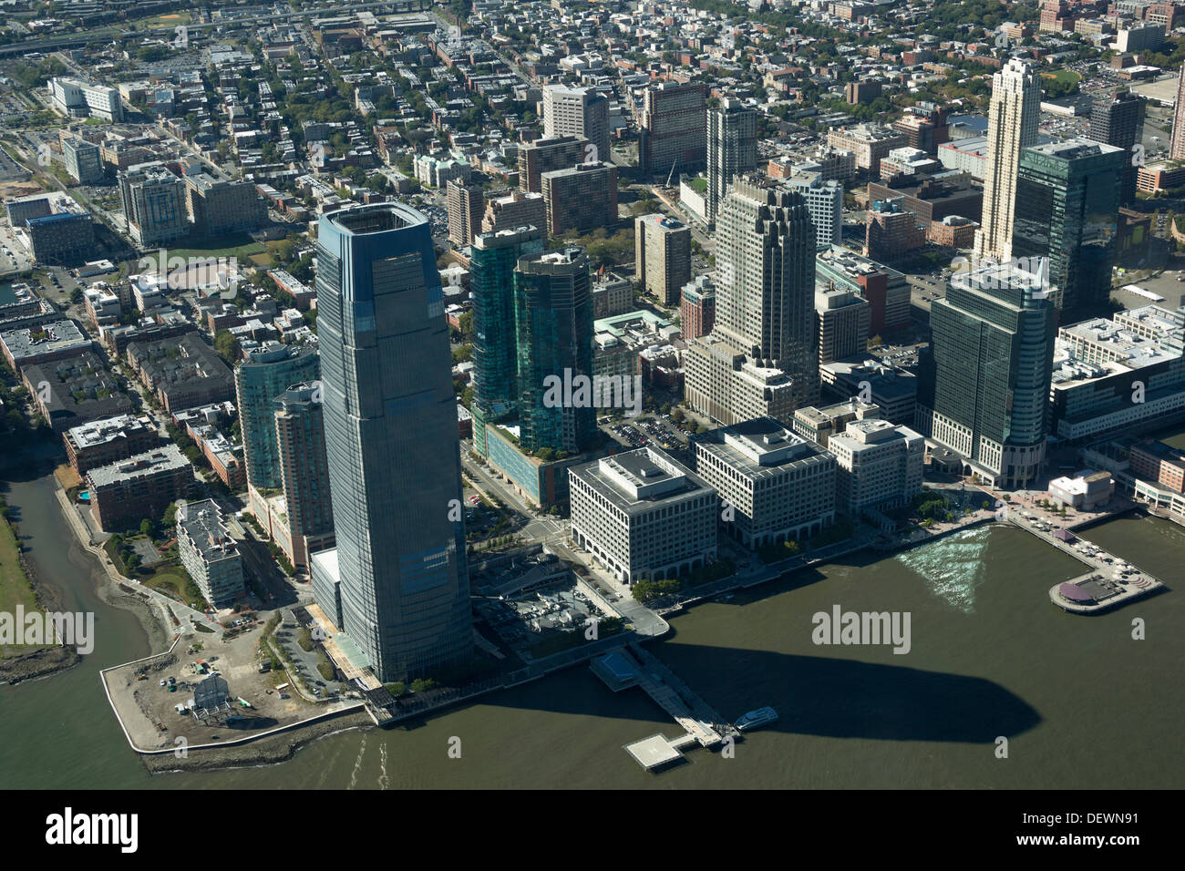 2013 HISTORISCHES FINANZVIERTEL JERSEY CITY WATERFRONT NEW JERSEY USA Stockfoto