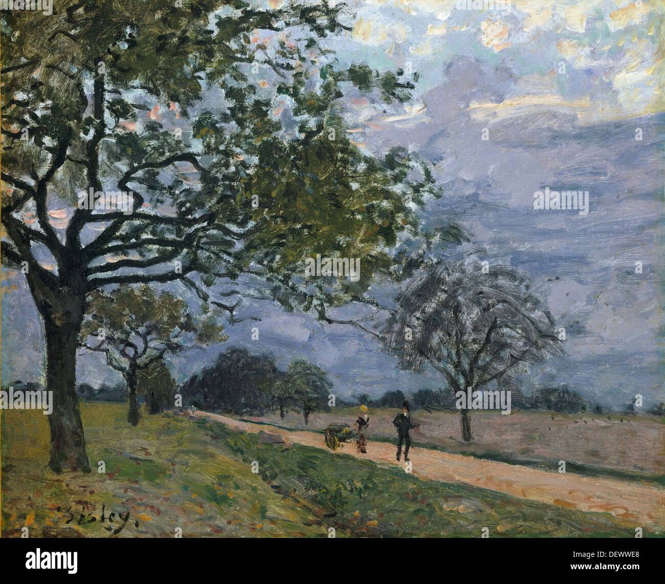 Alfred Sisley - La Route de Versailles À Louveciennes - 1879 - Metropolitan Museum of Art - New York Stockfoto