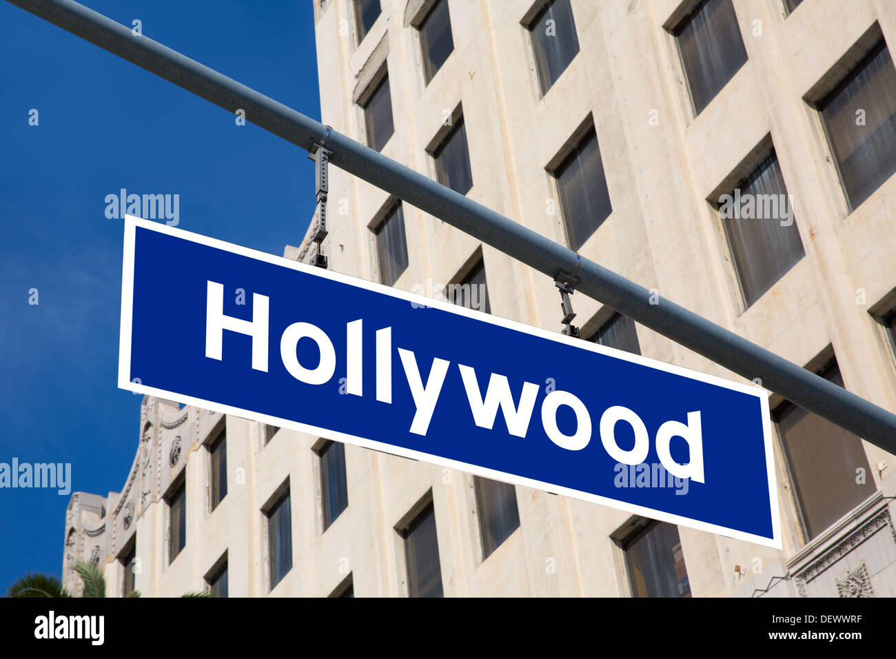 Hollywood Schriftzug Abbildung über LA Boulevard Kalifornien USA Stockfoto