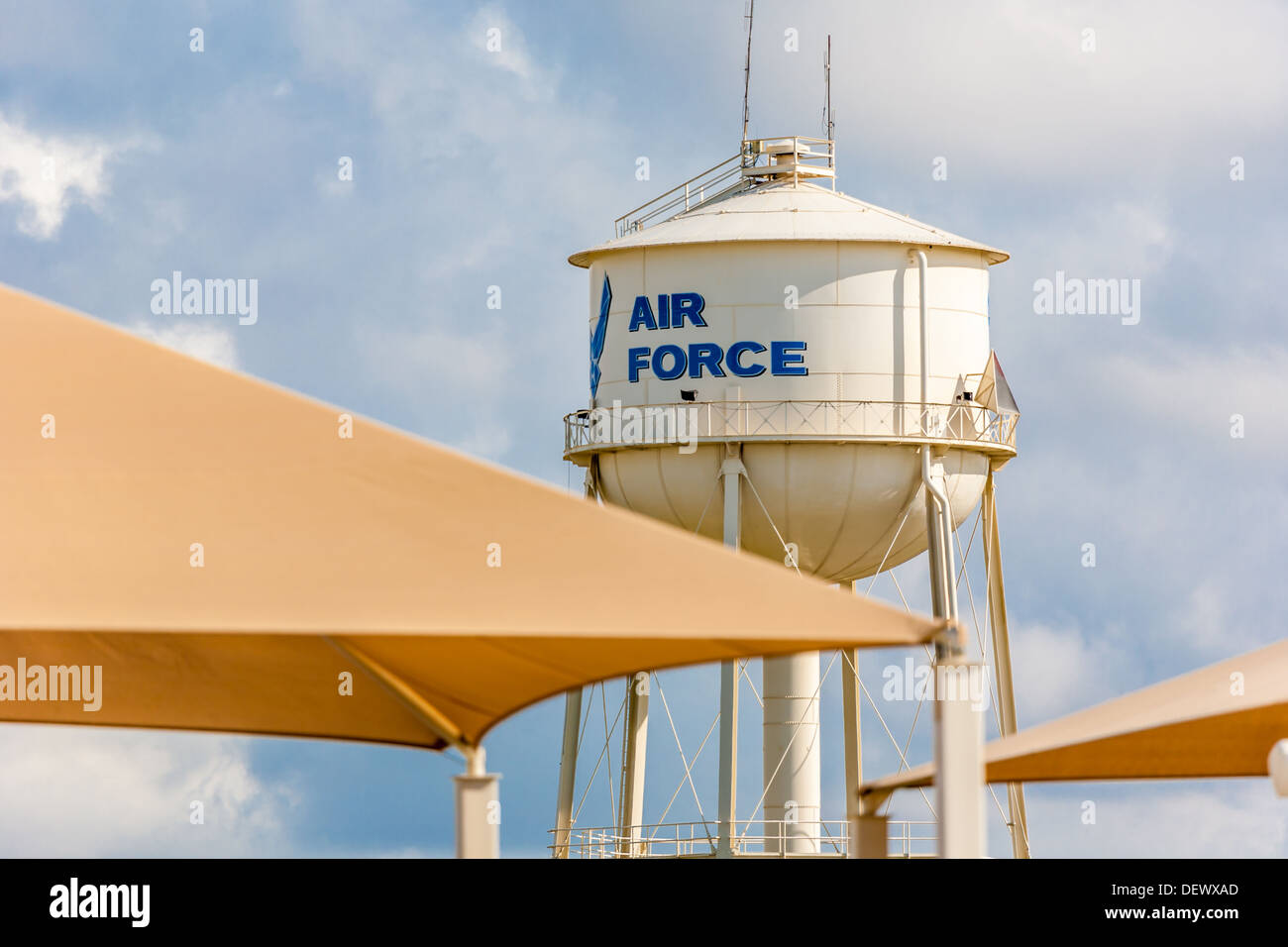 Wasserturm auf der Lackland Air Force Base In San Antonio, Texas Stockfoto
