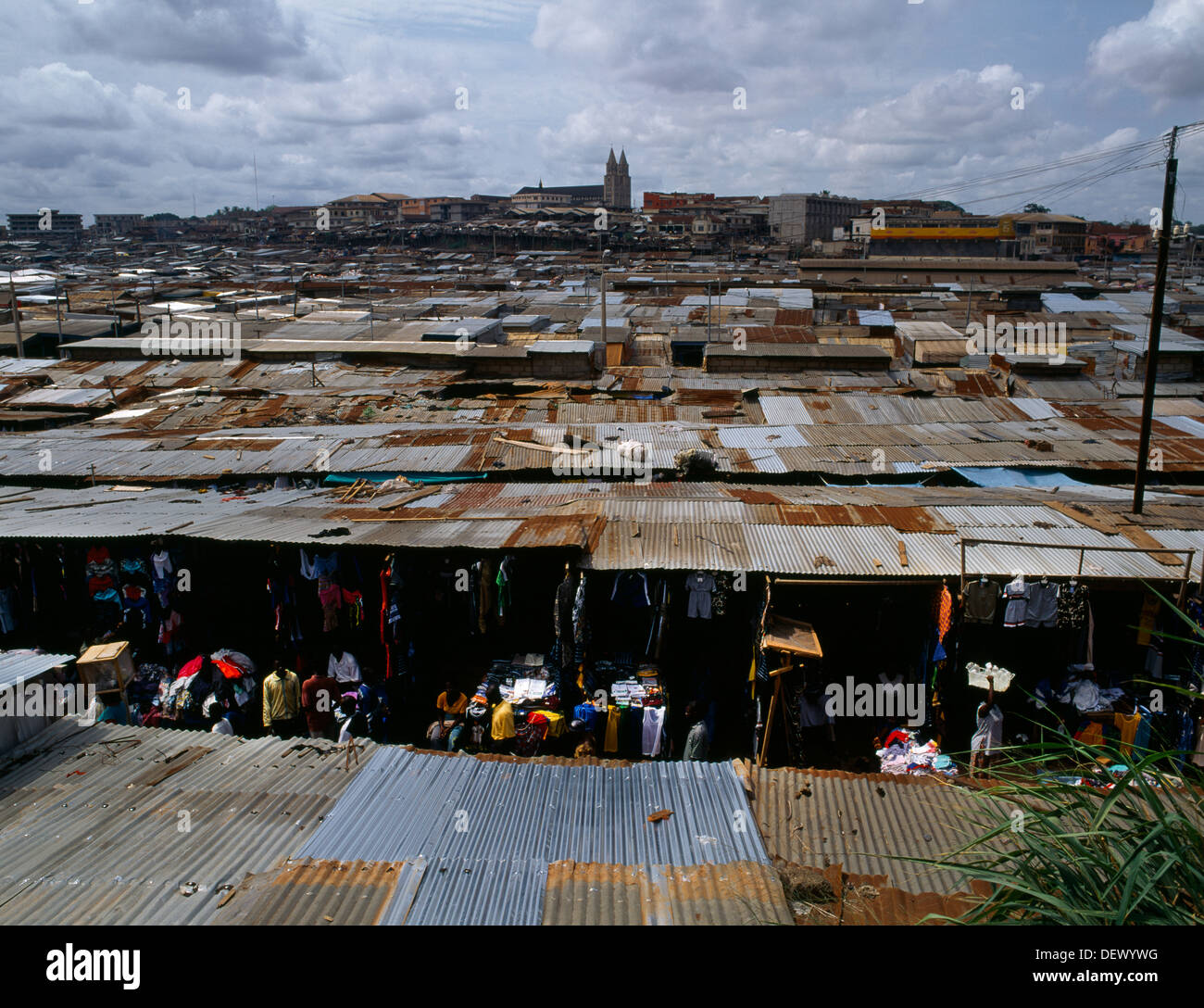 Kumasi (Ashanti) Ghana Kumasi Markt West Afrikas größte Stockfoto