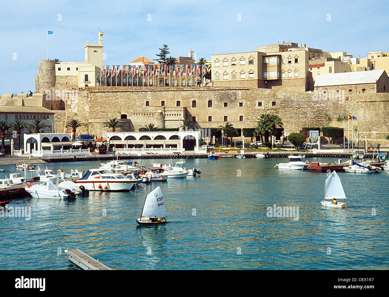 Hafen und Altstadt. Melilla, Spanien Stockfotografie Alamy