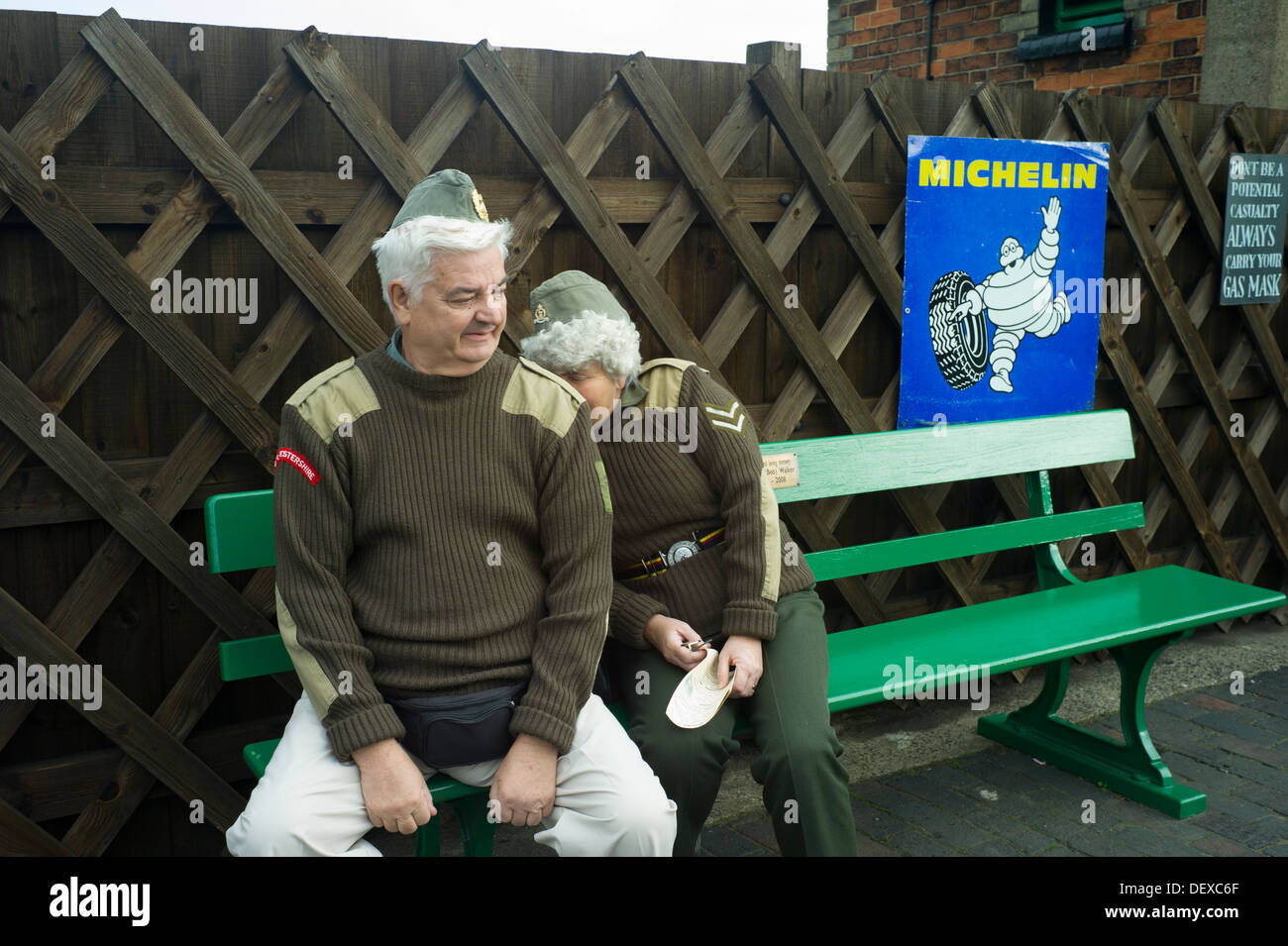 1940-Wochenende in Sheringham North Norfolk, England September 2013 Stockfoto