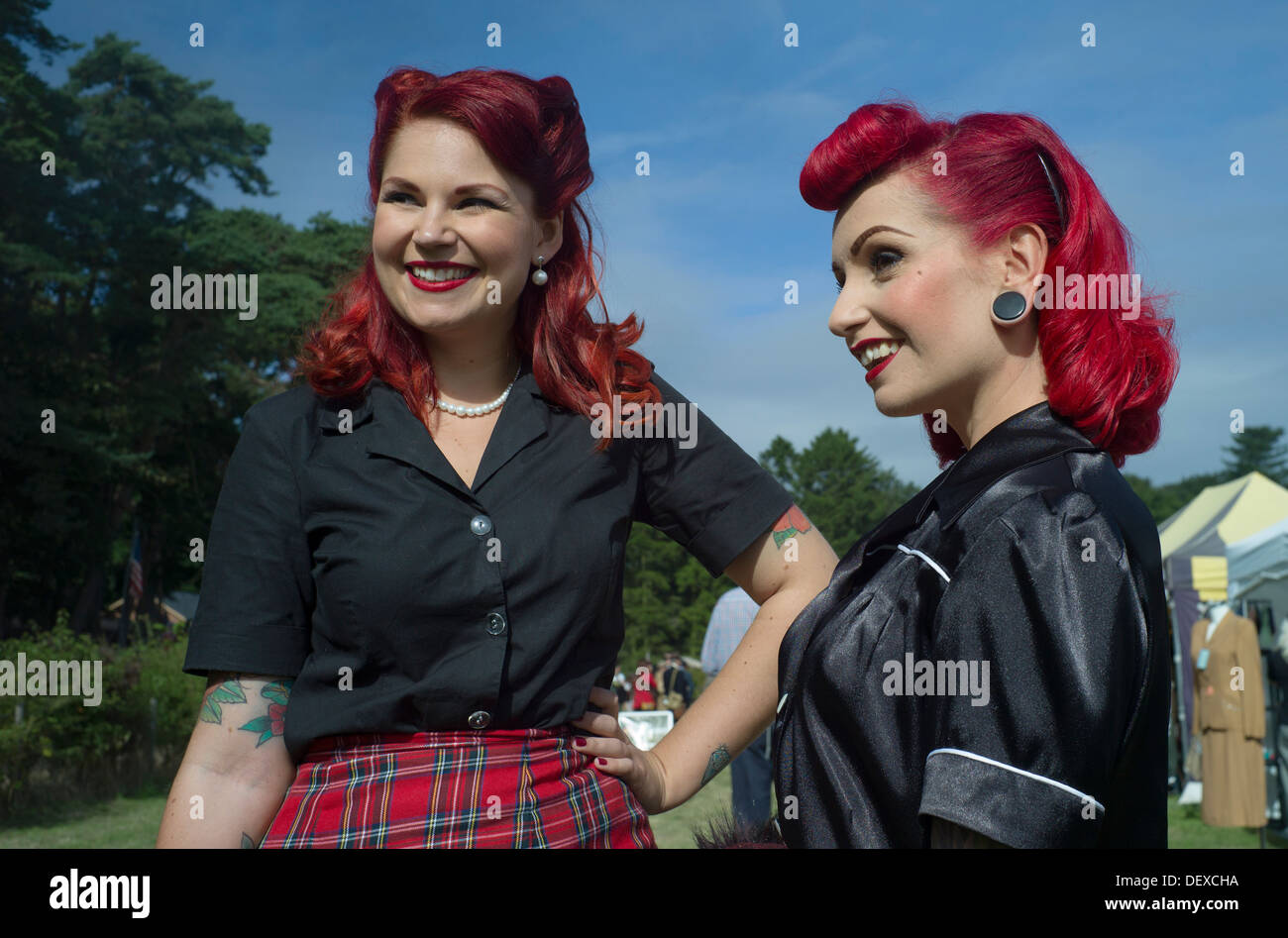 1940-Wochenende in Sheringham North Norfolk, England September 2013 Stockfoto