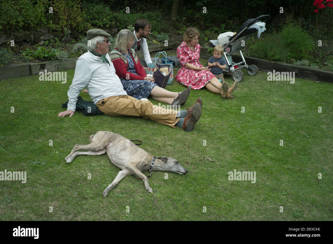1940-Wochenende in Sheringham North Norfolk, England September 2013 Stockfoto