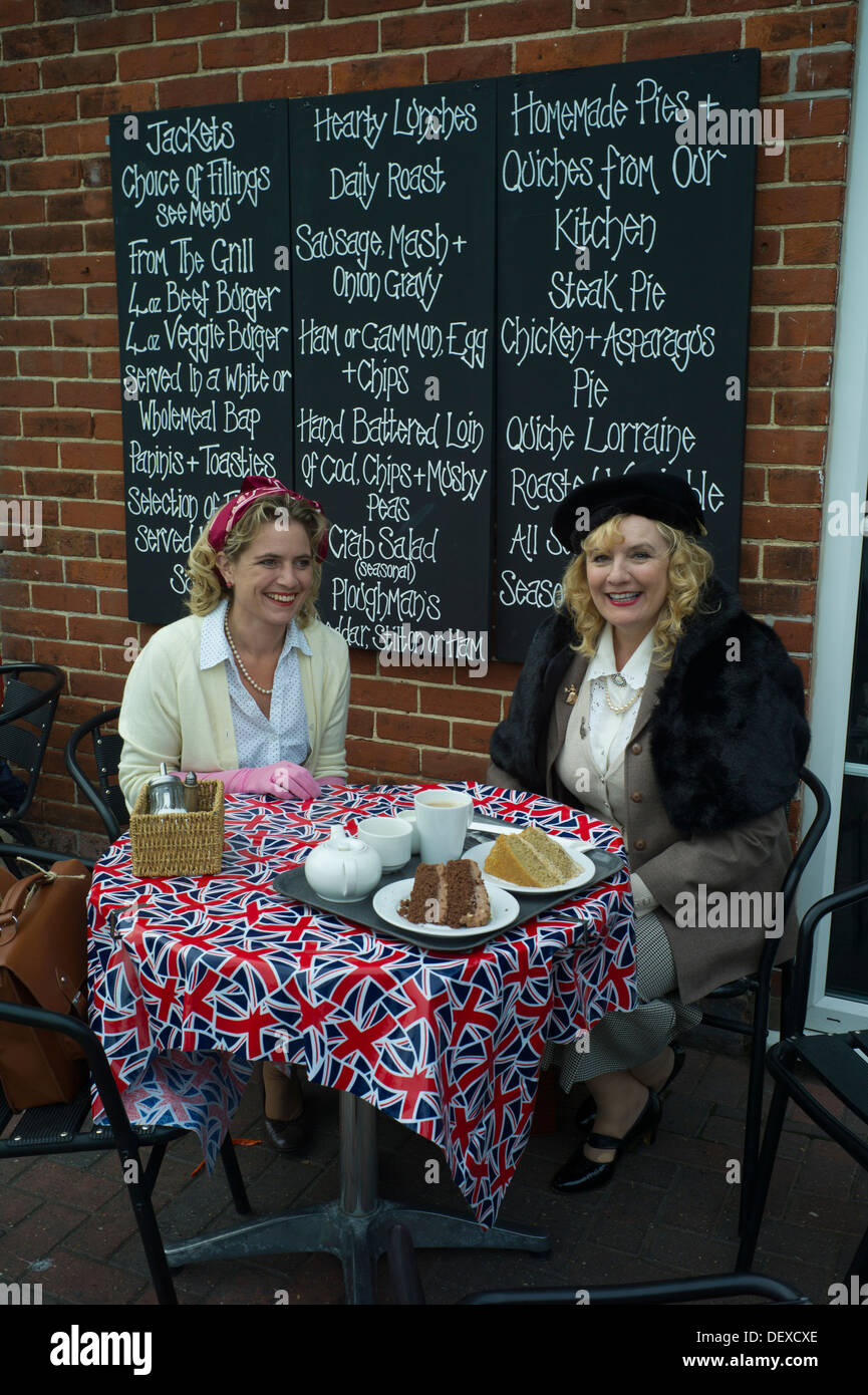 1940-Wochenende in Sheringham North Norfolk, England September 2013 Stockfoto