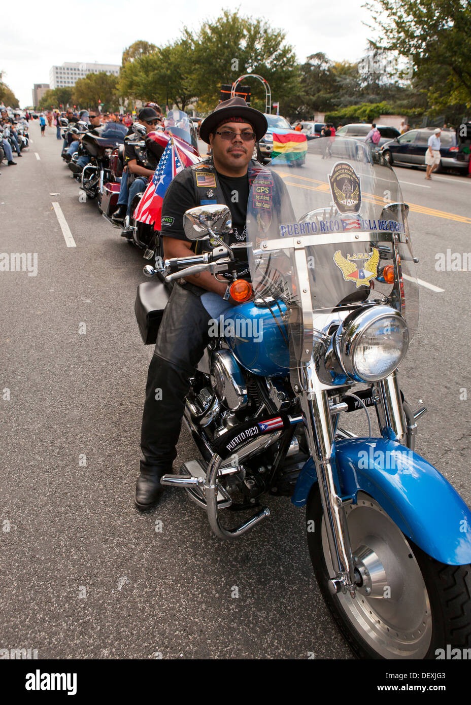 Harley Davidson Motorrad-Fahrer-club Stockfoto