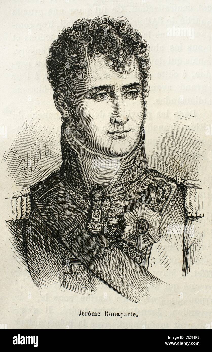 Frankreich, Geschichte, 19. Jahrhundert. Jérôme Napoléon Bonaparte, französischer Prinz, König von Westfalen, 1. Fürst von Montfort 15 November Stockfoto